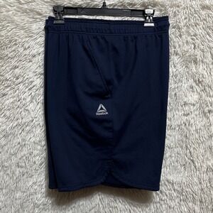 Reebok Shorts Men's Size 3XL Blue Elastic Drawstring Waistband Pockets Athletic‎